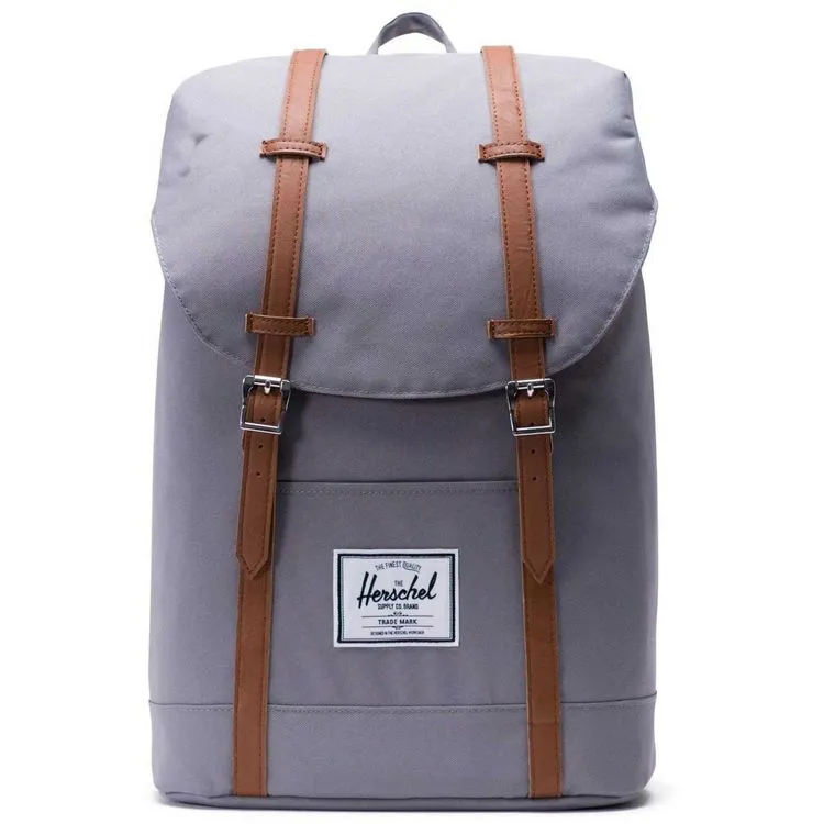 HERSCHELL Sac à Dos 1 Compartiment Gris Et Marron RETREAT 3 HERSCHELL Sac à Dos 1 Compartiment Gris Et Marron RETREAT
