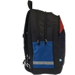 AUCHAN Sac à Dos 2 Compartiments 43cm Noir East Side -Sac maternelle Soldes B2CD 1014