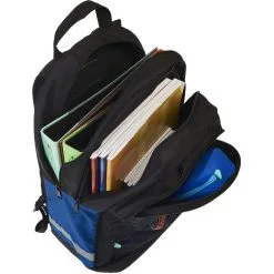 AUCHAN Sac à Dos 2 Compartiments 43cm Noir East Side -Sac maternelle Soldes B2CD 1016