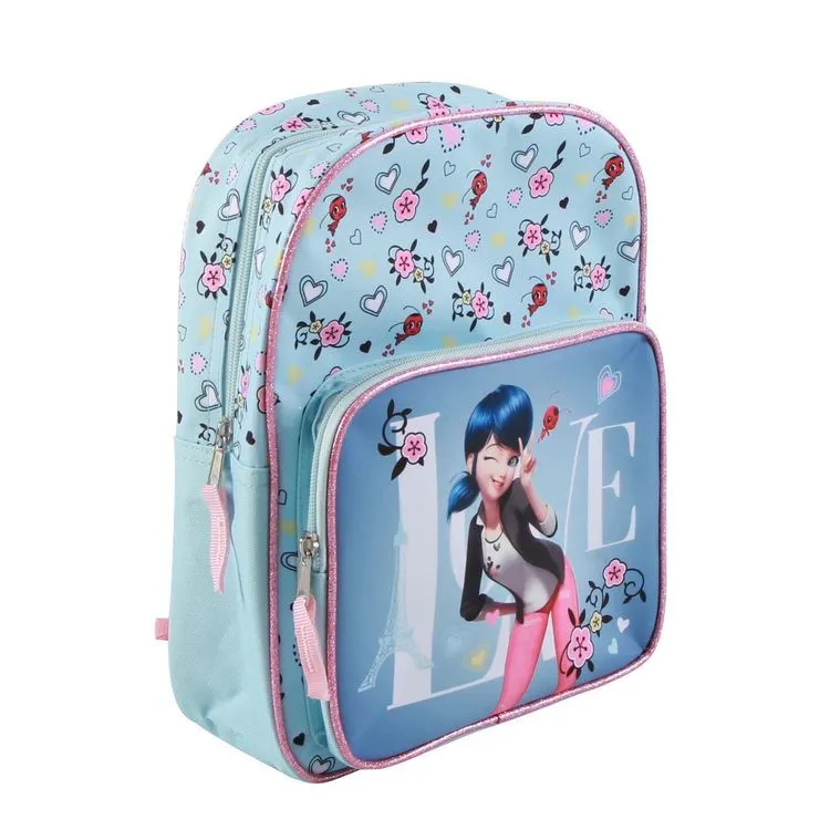 Bagtrotter Sac à Dos 30 Cm Avec Poche Miraculous / Ladybug Bleu Bagtrotter 4 Bagtrotter Sac à Dos 30 Cm Avec Poche Miraculous / Ladybug Bleu Bagtrotter – Image 2