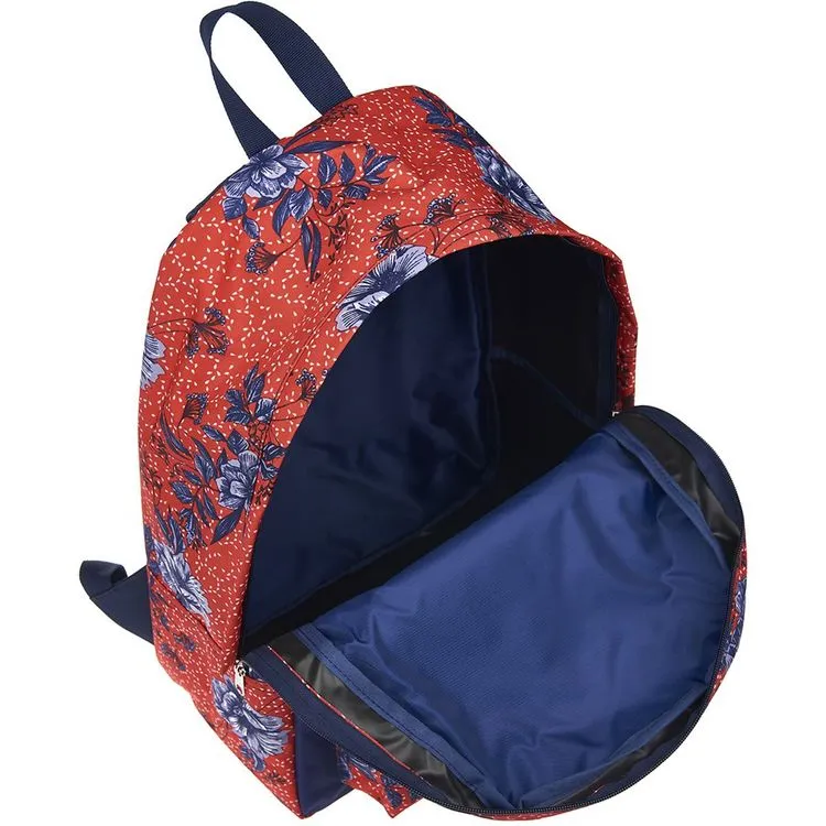 KAPORAL Sac à Dos 1 Compartiment Bleu Et Rouge Motifs Fleurs 6 KAPORAL Sac à Dos 1 Compartiment Bleu Et Rouge Motifs Fleurs – Image 4
