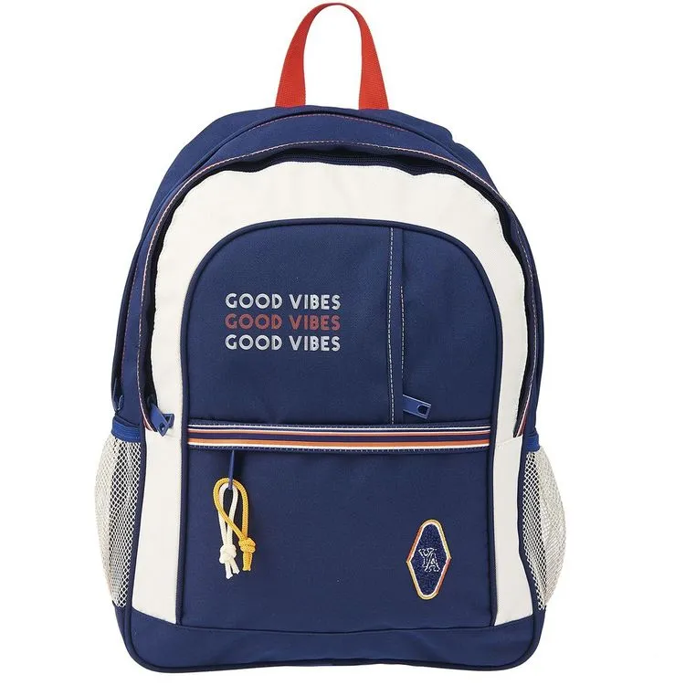 AUCHAN Sac à Dos 2 Compartiments Bleu Et Blanc SPORTY STYLE 3 AUCHAN Sac à Dos 2 Compartiments Bleu Et Blanc SPORTY STYLE