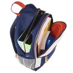 AUCHAN Sac à Dos 2 Compartiments Bleu Et Blanc SPORTY STYLE 12 AUCHAN Sac à Dos 2 Compartiments Bleu Et Blanc SPORTY STYLE -Sac maternelle Soldes B2CD 1056