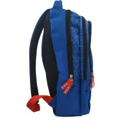 FFF Sac à Dos 2 Compartiments Bleu -Sac maternelle Soldes B2CD 1060