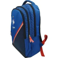 FFF Sac à Dos 2 Compartiments Bleu -Sac maternelle Soldes B2CD 1062