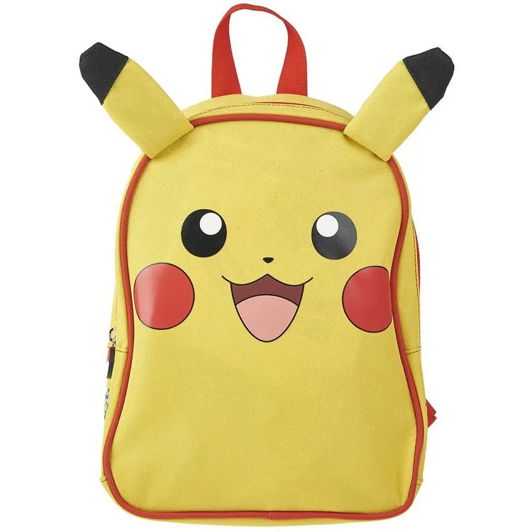 NINTENDO Sac Maternelle Jaune Avec Oreilles Pokemon 3 NINTENDO Sac Maternelle Jaune Avec Oreilles Pokemon