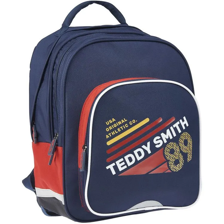 TEDDY SMITH Sac à Dos 2 Compartiments Bleu Et Rouge 4 TEDDY SMITH Sac à Dos 2 Compartiments Bleu Et Rouge – Image 2