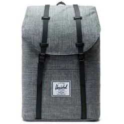 HERSCHELL Sac à Dos 1 Compartiment Gris Et Noir RETREAT