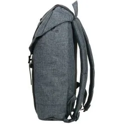 HERSCHELL Sac à Dos 1 Compartiment Gris Et Noir RETREAT -Sac maternelle Soldes B2CD 1173