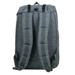 HERSCHELL Sac à Dos 1 Compartiment Gris Et Noir RETREAT -Sac maternelle Soldes B2CD 1176