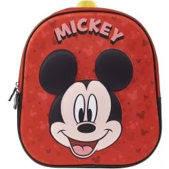 DISNEY Sac Maternelle 3D Rouge Mickey