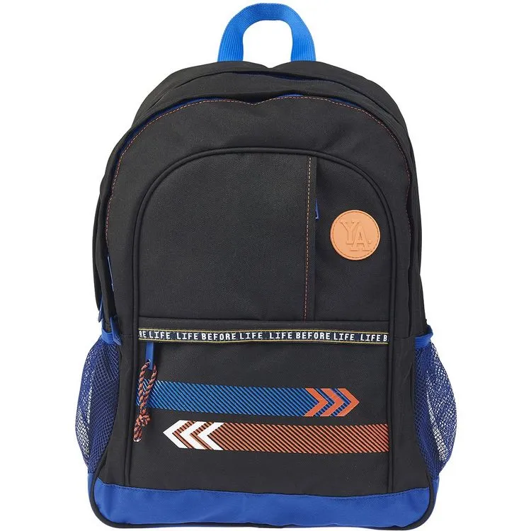 AUCHAN Sac à Dos 2 Compartiments Noir Et Bleu COME ON 3 AUCHAN Sac à Dos 2 Compartiments Noir Et Bleu COME ON