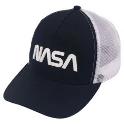 NASA Sac à Dos 1 Compartiment Noir Et Blanc NASA + Casquette Noire Et Blanche NASA -Sac maternelle Soldes B2CD 1198