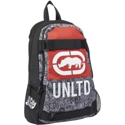 ECKO Sac à Dos 1 Compartiment Noir Et Rouge TRENDY -Sac maternelle Soldes B2CD 1211