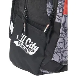 ECKO Sac à Dos 1 Compartiment Noir Et Rouge TRENDY -Sac maternelle Soldes B2CD 1214