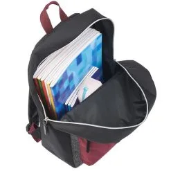 CHEVIGNON Sac à Dos 1 Compartiment Gris Et Rouge -Sac maternelle Soldes B2CD 1239