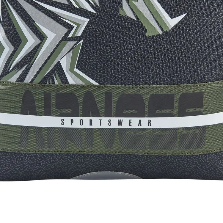 AIRNESS Sac à Dos 1 Compartiment Kaki Et Noir 7 AIRNESS Sac à Dos 1 Compartiment Kaki Et Noir – Image 5