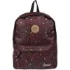 LES PETITES BOMBES Sac à Dos 1 Compartiment Bordeaux Motif Léopard -Sac maternelle Soldes B2CD 1296
