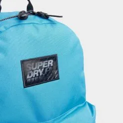 SUPERDRY Sac à Dos 1 Compartiment Superdry - Bleu Turquoise -Sac maternelle Soldes B2CD 1307