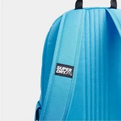 SUPERDRY Sac à Dos 1 Compartiment Superdry - Bleu Turquoise -Sac maternelle Soldes B2CD 1309