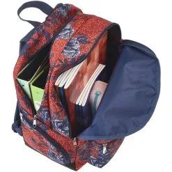 KAPORAL Sac à Dos 2 Compartiments 43 Cm Rouge Motifs Fleurs 12 KAPORAL Sac à Dos 2 Compartiments 43 Cm Rouge Motifs Fleurs -Sac maternelle Soldes B2CD 1321