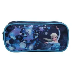 Bagtrotter Trousse Scolaire Rectangulaire Disney La Reine Des Neiges / Frozen Elsa Bleue Bagtrotter