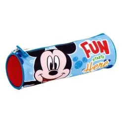 DISNEY Trousse Ronde Mickey Tube Ecole Enfant