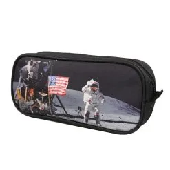 Bagtrotter Trousse Scolaire Rectangulaire Nasa Astronaute Noire Bagtrotter -Sac maternelle Soldes B2CD 1358