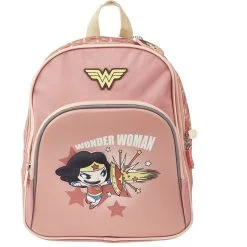 DC COMIC'S Sac Maternelle Rose Avec Pochette Avant Wonder Woman