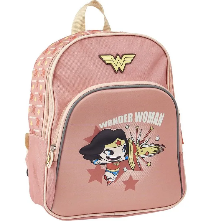 DC COMIC'S Sac Maternelle Rose Avec Pochette Avant Wonder Woman 4 DC COMIC'S Sac Maternelle Rose Avec Pochette Avant Wonder Woman – Image 2
