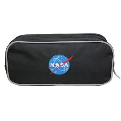 Bagtrotter Trousse Scolaire 2 Compartiments Nasa Astronaute Noire Bagtrotter -Sac maternelle Soldes B2CD 1385