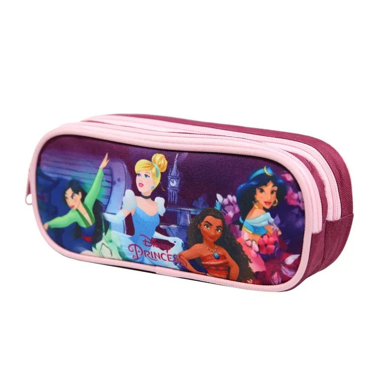 Bagtrotter Trousse Scolaire 2 Compartiments Disney Princesses Violette Et Rose Bagtrotter 4 Bagtrotter Trousse Scolaire 2 Compartiments Disney Princesses Violette Et Rose Bagtrotter – Image 2