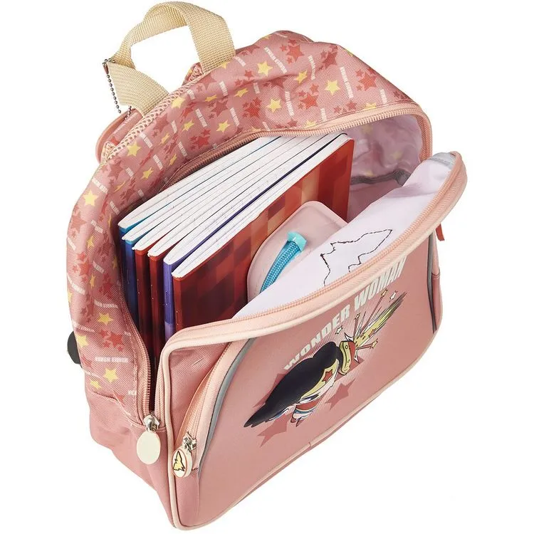 DC COMIC'S Sac Maternelle Rose Avec Pochette Avant Wonder Woman 7 DC COMIC'S Sac Maternelle Rose Avec Pochette Avant Wonder Woman – Image 5