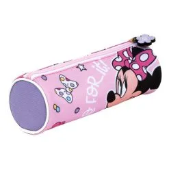 DISNEY Trousse Ronde Minnie Fille Tube Ecole Enfant