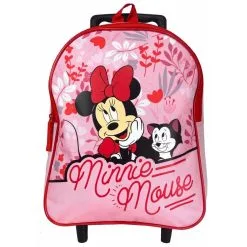 Bleucerise Cartable à Roulettes Enfant MINNIE