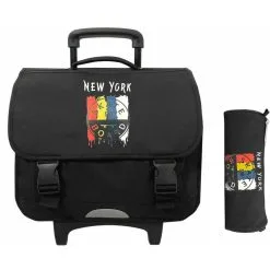 Cactus Cartable Scolaire à Roulettes & Trousse Offerte Cactus