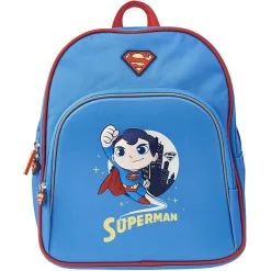 DC COMIC'S Sac Maternelle Bleu Avec Pochette Avant Superman