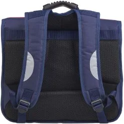 Little Marcel Cartable 38 Cm CP/CE1/CE2 Bleu Avec Rayures Blanches -Sac maternelle Soldes B2CD 1549