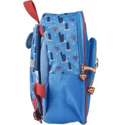 DC COMIC'S Sac Maternelle Bleu Avec Pochette Avant Superman -Sac maternelle Soldes B2CD 155