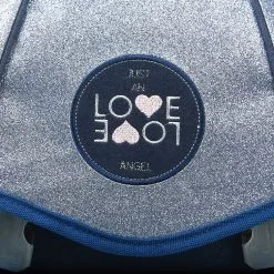 Love Love Cartable 38 Cm CP/CE1/CE2 Bleu Pailleté -Sac maternelle Soldes B2CD 1555