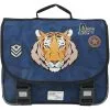 SKOOTER Cartable 38 Cm CP/CE1/CE2 Bleu Et Noir Imprimé TIGRE
