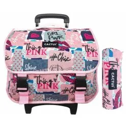Cactus Cartable Scolaire Ă Roulettes & Trousse Offerte Cactus