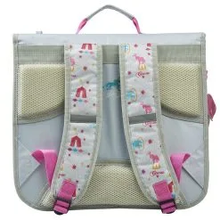 BELLA SARA Cartable 38 Cm CP/CE1/CE2 Gris Cheval BELLA SARA CIRCUS -Sac maternelle Soldes B2CD 1601