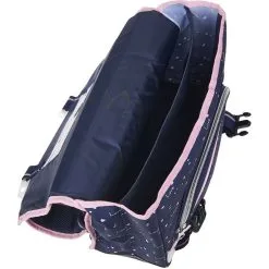 Love Love Cartable 38 Cm CP/CE1/CE2 Bleu Et Argent -Sac maternelle Soldes B2CD 1607