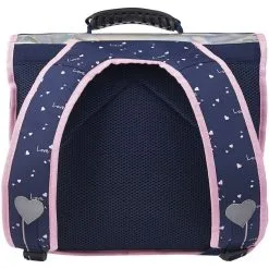 Love Love Cartable 38 Cm CP/CE1/CE2 Bleu Et Argent -Sac maternelle Soldes B2CD 1609