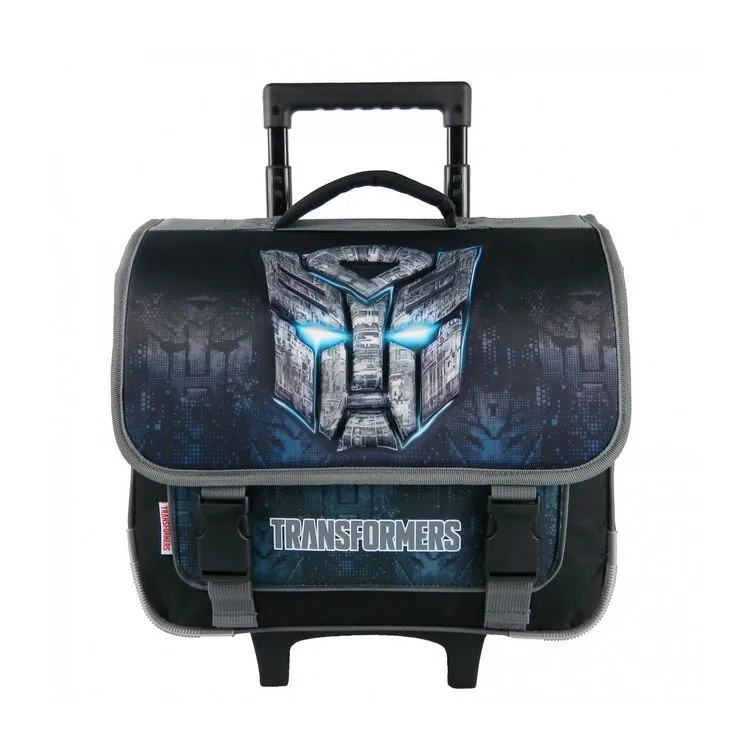 Bagtrotter Cartable à Roulettes Transformers 38cm Noir 3 Bagtrotter Cartable à Roulettes Transformers 38cm Noir