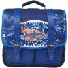 AUCHAN Cartable 38 Cm CP/CE1/CE2 Requin Bleu Urban Shark -Sac maternelle Soldes B2CD 1625