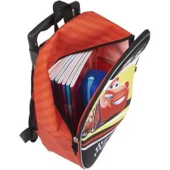 DISNEY Sac Maternelle à Roulettes 3D Rouge Cars -Sac maternelle Soldes B2CD 163