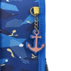 AUCHAN Cartable 38 Cm CP/CE1/CE2 Requin Bleu Urban Shark -Sac maternelle Soldes B2CD 1630