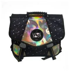 Love Love Cartable 38 Cm CP/CE1/CE2 Bleu Et Doré